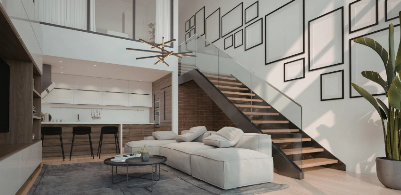 Split level accommodation